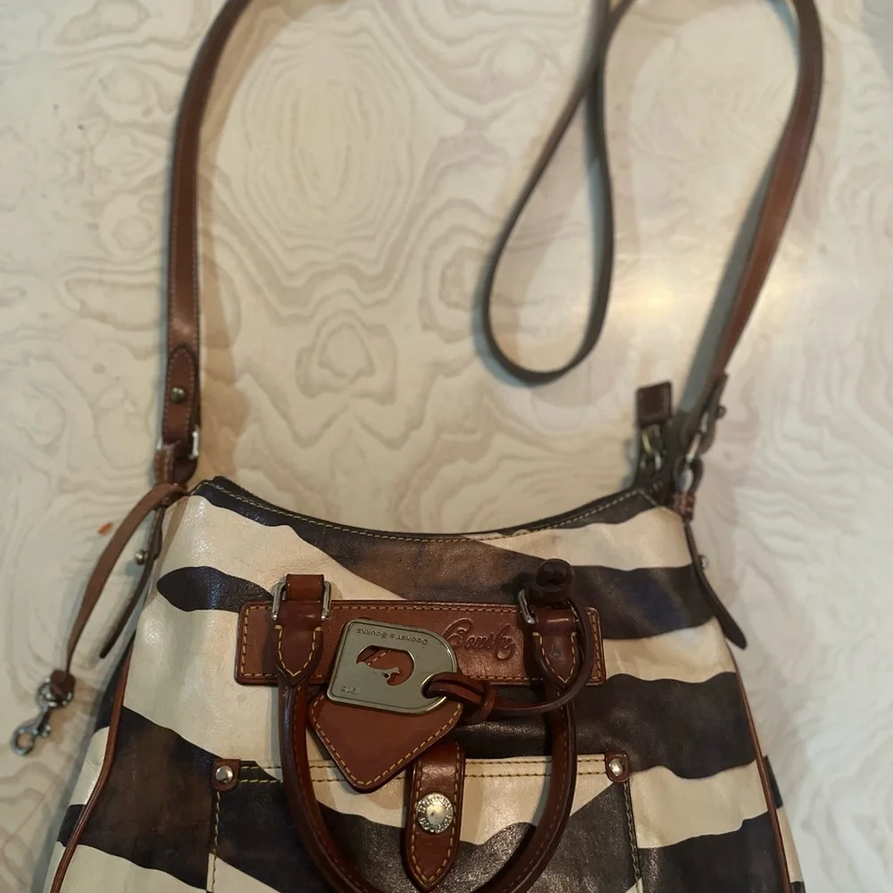 Dooney & Bourke Zebra Stripe Crossbody Bag - Picture 2 of 7